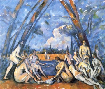  Bathers Art - Large Bathers 2 Paul Cezanne Impressionistic nude